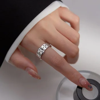 Регулируемые модные мужские и женские кольца 2023 Новый Персонализированный дизайн Кольцо с цветочной пряжкой для ремня Банкетные украшения