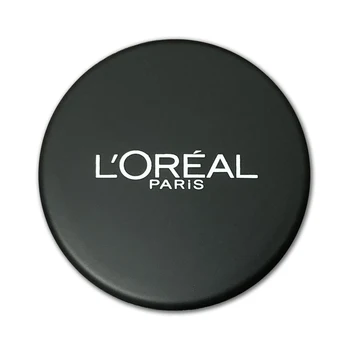 Рекламное зеркало косметического бренда, двустороннее зеркало для макияжа с резиновым покрытием, ручное зеркало