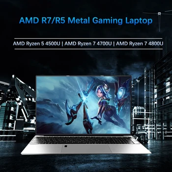 15,6-дюймовые Игровые ноутбуки AMD Ryzen7 4800U/4700U R5 4500U На борту 4G RAM Windows10/11Pro Разблокировка отпечатков пальцев WIFI BT