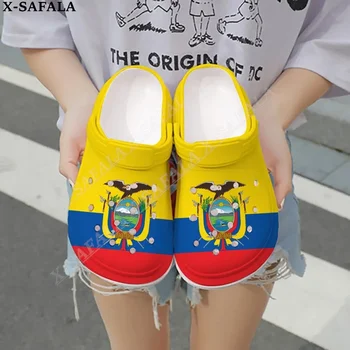 Любовь Страна Эквадор 3D Принт Мужские Женские Классические Сабо Тапочки Обувь EVA Легкие Сандалии Летние Пляжные Уличные-1